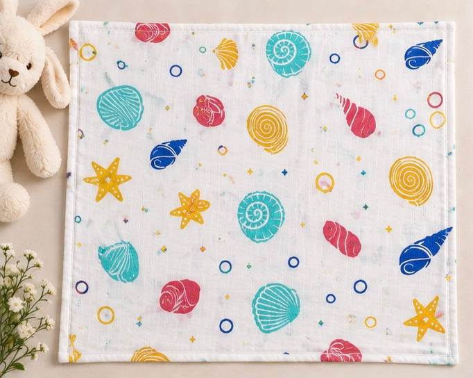 Muslin Cotton Baby Towel - Design 3