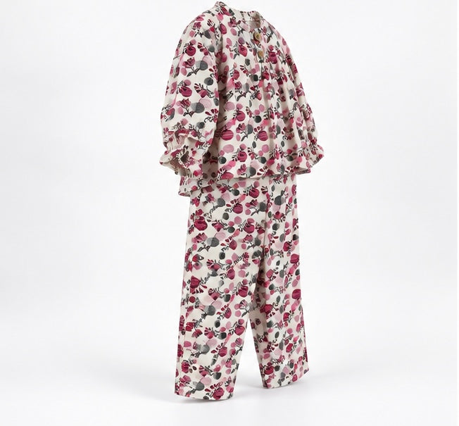 Girls Rose Print Baby 2-Piece Set