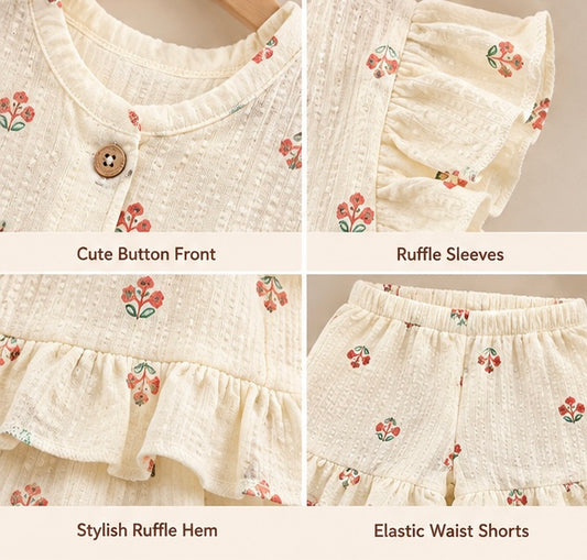 Ruffle Baby Girl 2-Piece Set - Artisanal