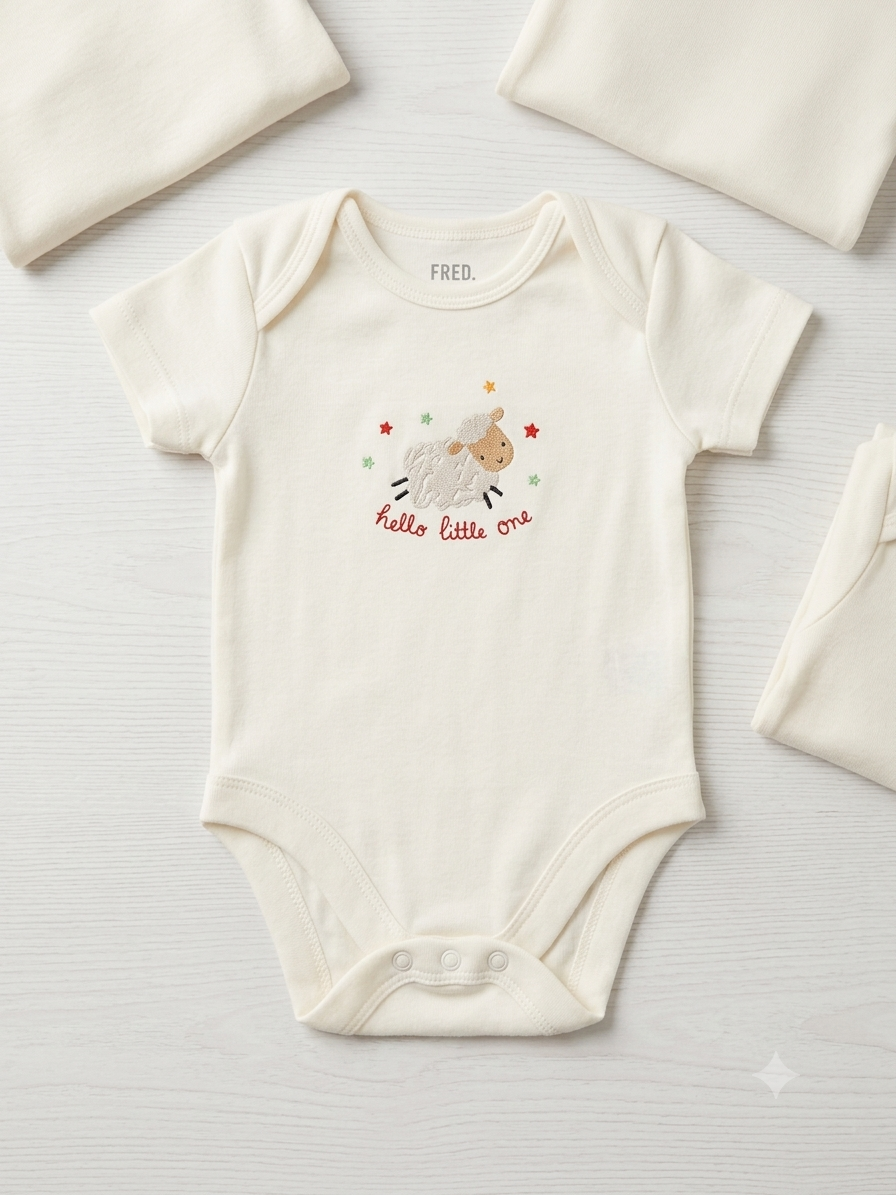 Baby Onesies Bodysuit - Half Sleeve - Design 9