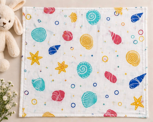 Muslin Cotton Baby Towel - Design 3