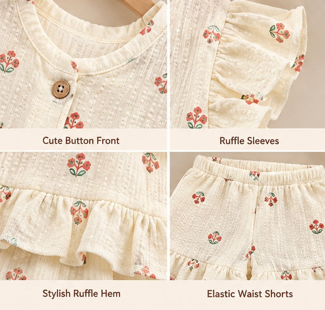 Ruffle Baby Girl 2-Piece Set - Artisanal