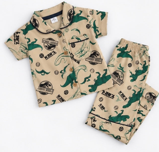Boys Dino Print 2 Piece Set