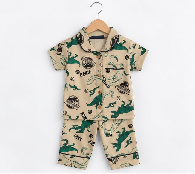 Boys Dino Print 2 Piece Set