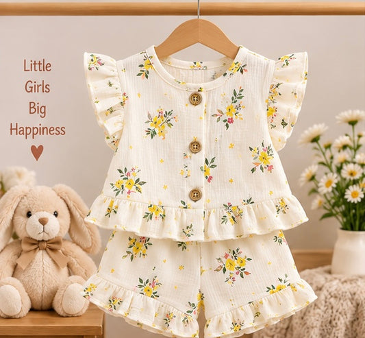 Ruffle Baby Girl 2-Piece Set - Floral