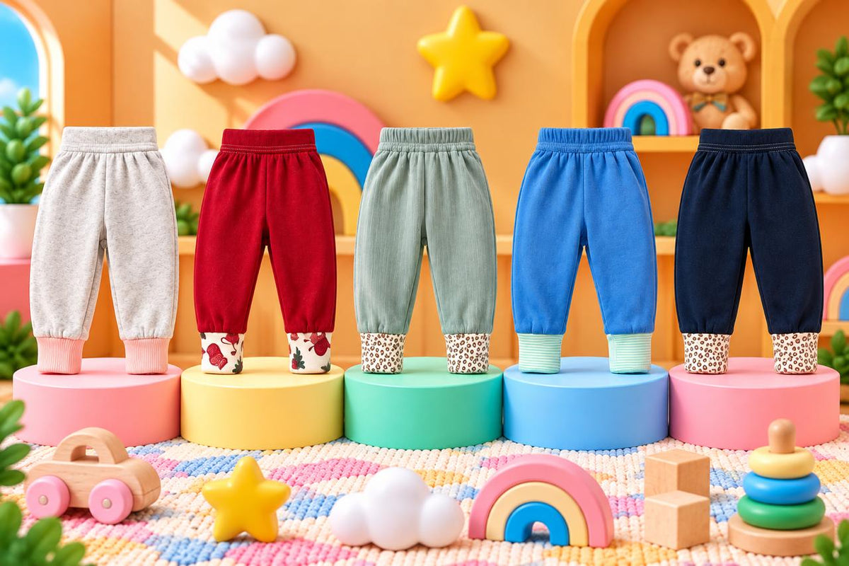 5 Solid Colors Pants Combo Set-7