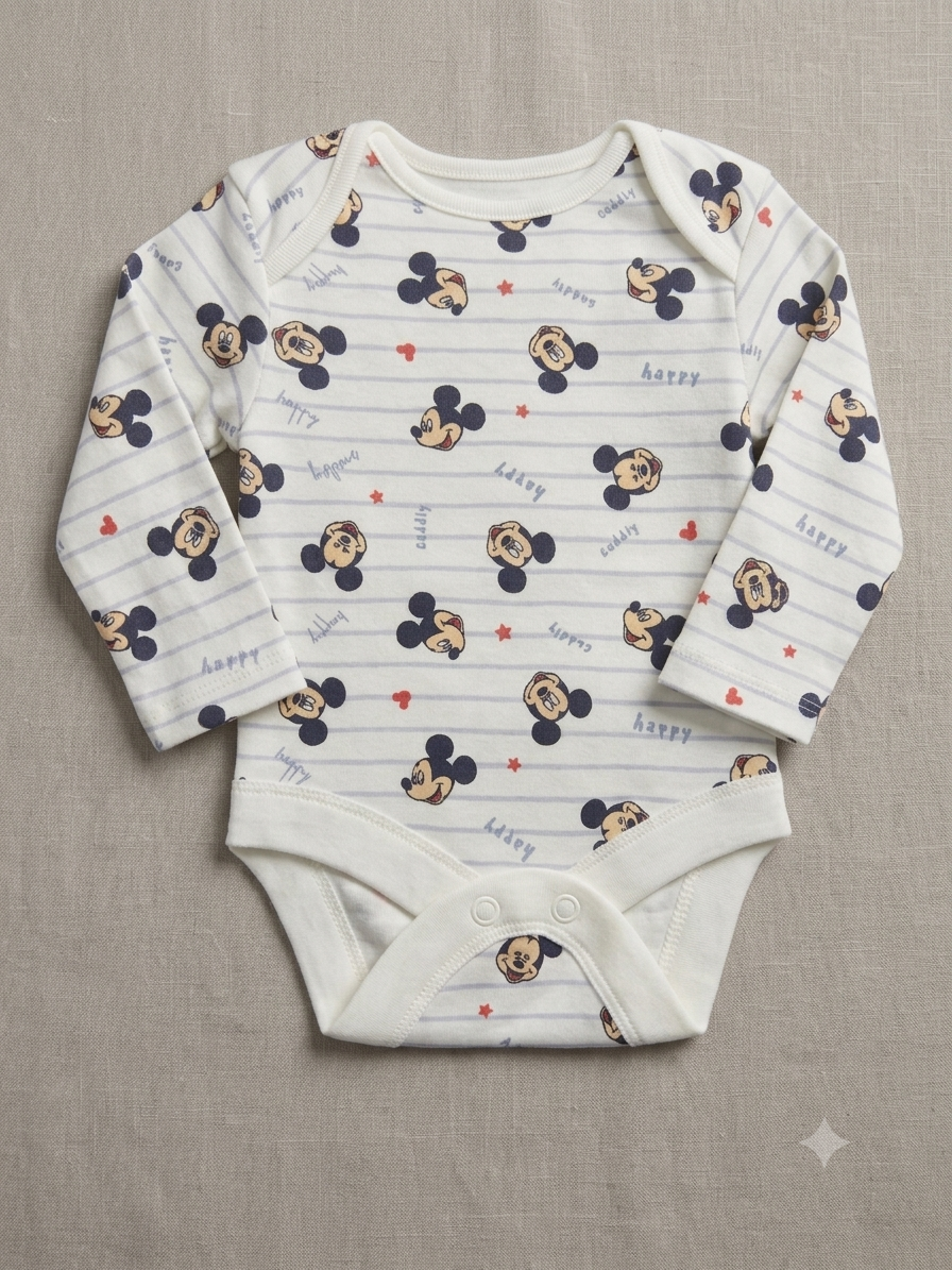 Baby Onesies Bodysuit - Full Sleeve - Design 6