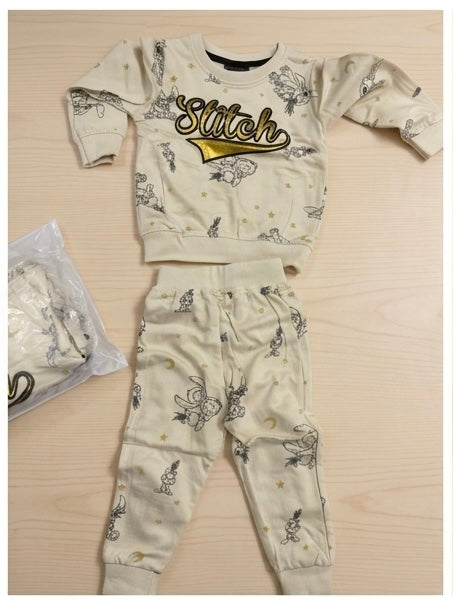 Girls Stitch Tracksuit Set