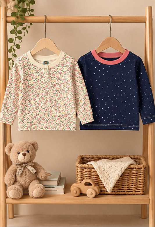 2 Piece Floral Tee Combo