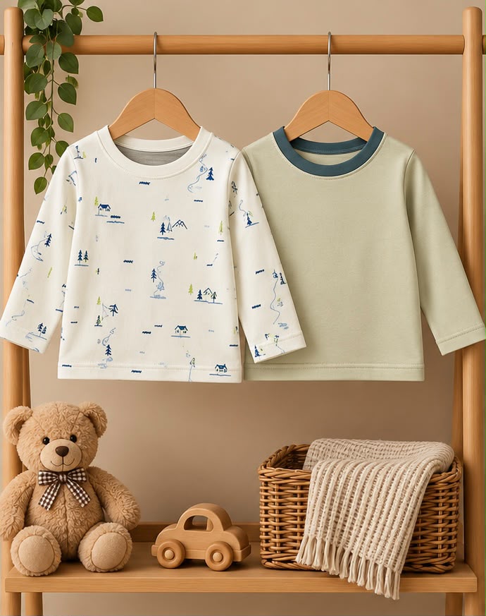 2 Piece Adventure Print Tee Combo