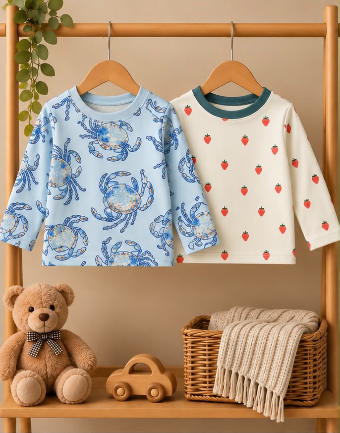 2 Piece Ocean & Berry Tee Combo