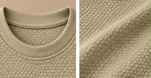 Sage Green Waffle Knit T-Shirt