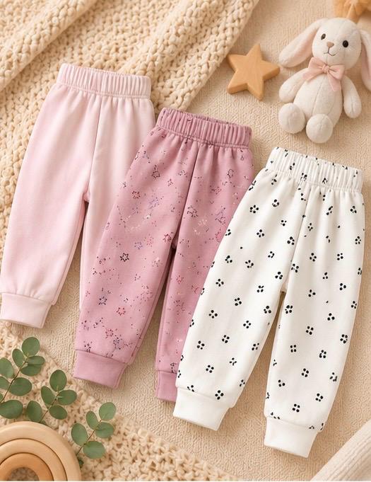 3 Piece Dreams & Stars Baby Pants Combo
