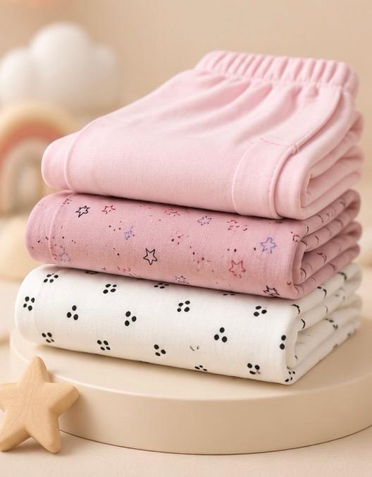 3 Piece Dreams & Stars Baby Pants Combo