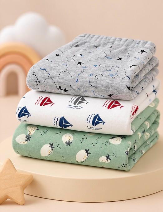 3 Piece Stars Sailboats Sheep Baby Pants Combo